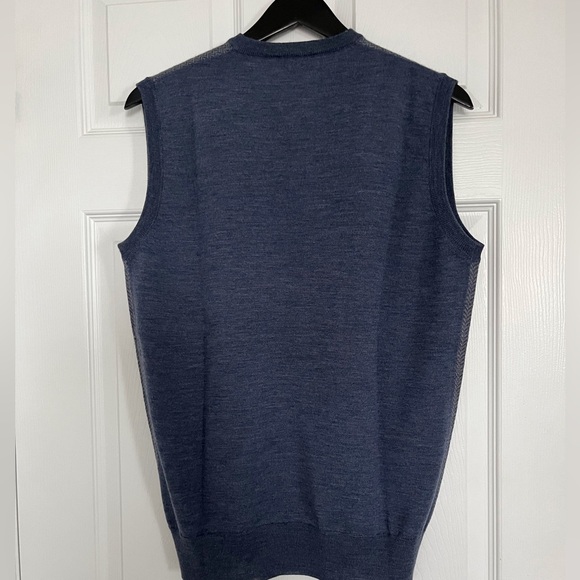 Corneliani - Sz 50 - blue grey V-neck vest - Picture 2 of 4